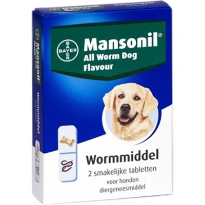 Mansonil All Worm Dog 2 tabletten