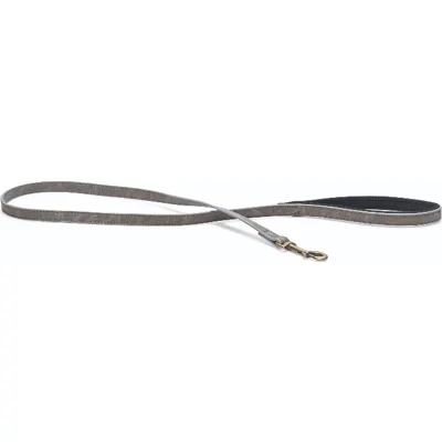 Beeztees Balacron Ax kunstleer hondenriem grijs 100 x 2.5 cm