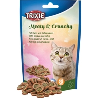 Trixie Meaty & Crunchy Kip&Kattenkruid kat 50 gram