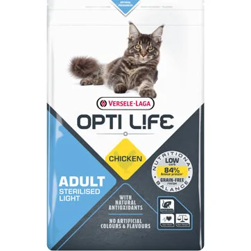 Versele-Laga Opti Life Cat Adult Sterilised & Light 2,5 kg Chicken