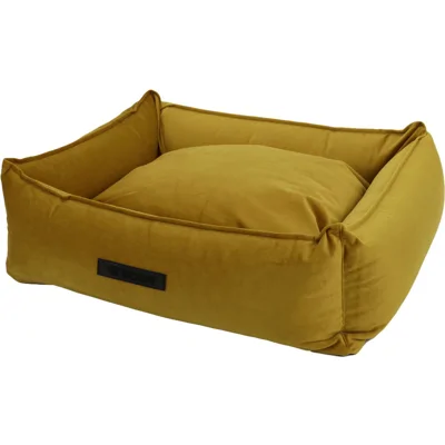 Wooff Hondenmand Cocoon Velours Oker Medium 70 x 60 x 20 cm