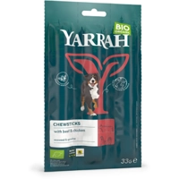 25x Yarrah Bio Kauwstaafjes Hond Rund 3 stuks
