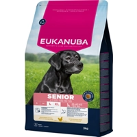 3x Eukanuba Life Care Dog Senior Large Hondenvoer Chicken 3 kg