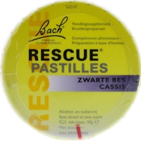 2x Bach Rescue Pastilles Zwarte Bes 50 gr