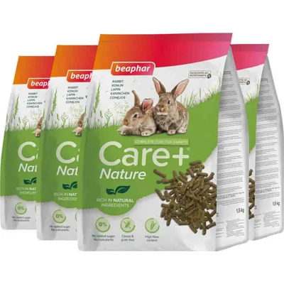4x Beaphar Care+ Nature Konijn 1,5 kg