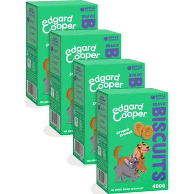 4x Edgard&Cooper Adult Biscuit Appel&Blueberry 400 gr