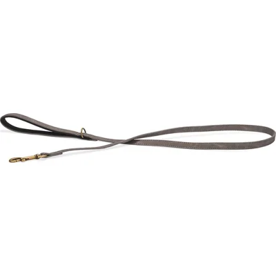 Beeztees Balacron Ax kunstleer hondenriem grijs 130 x 1.5 cm