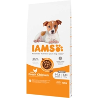 Iams for Vitality Puppy Small & Medium met kip hondenvoer 12 kg