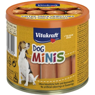 Vitakraft Dog Minis snackworstjes voor de hond (120 g) 2 verpakkingen