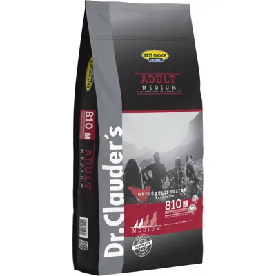 Dr. Clauder's Adult Medium gevogelte hondenvoer 12,5 kg
