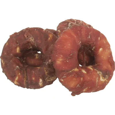 Rawhide Donut met eend kauwsnack voor de hond 1 x 5 stuks