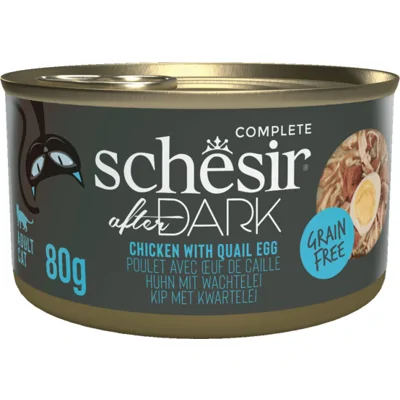 12x Schesir After Dark Bouillon Kip&Kwartelei 80 gr