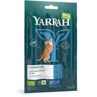 25x Yarrah Bio Kauwstaafjes Kat Vis 3 stuks