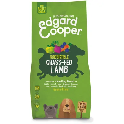 2x Edgard&Cooper Hondenvoer Graslam 12 kg