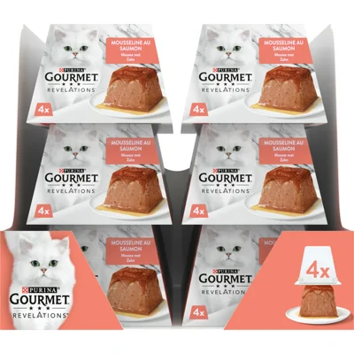 6x Gourmet Revelations Mousse Zalm 4 x 57 gr