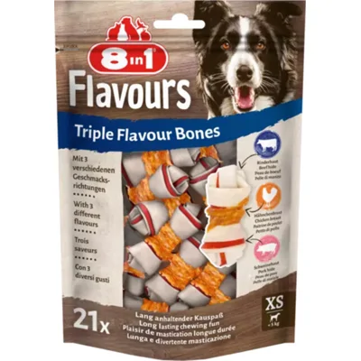 8in1 Triple Flavour Bones XS 21 stuks