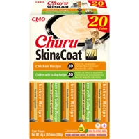Ciao Churu Puree Skin&Coat Kattensnack Multipack Salmon&Scallop 20 x 14 gr