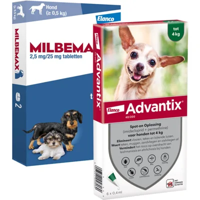 Elanco Preventiepakket Hond 1,5 - 4 kg