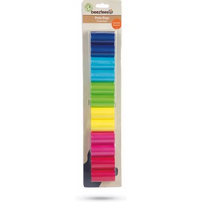 Beeztees Poepzakjes Regenboog - 12 x 20 stuks