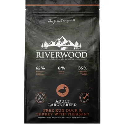 Riverwood Adult Large Breed Hondenvoer - Eend & Kalkoen met Fazant - 12 kg