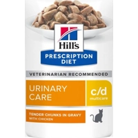 Hills Prescription Diet Kat C / D Kip Zakjes 85 gr 12 zakjes