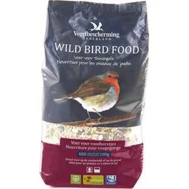 Vogelbescherming Strooivoer Roodborstjes - 1,5 L