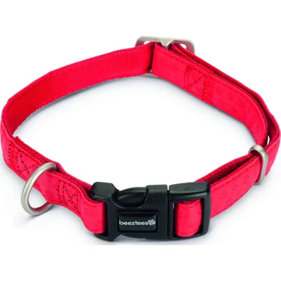 Macleather Halsband Rood 35-50x2cm