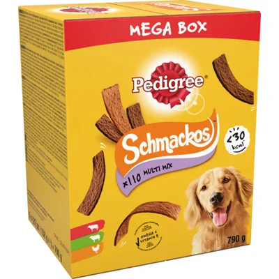 Pedigree Schmackos Multimix vleesstrips hondensnacks 2 x 20 stuks