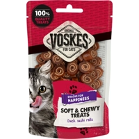 Voskes Soft & Chewy Sushi rolls eend kattensnack (60 g) 10 stuks product name