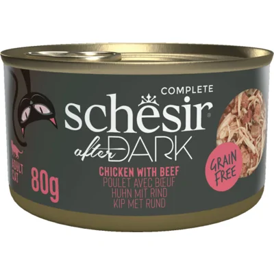 12x Schesir After Dark Bouillon Kip&Rund 80 gr