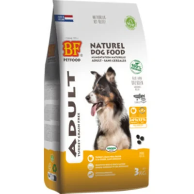 4x BF Petfood Adult Graanvrij Hondenvoer Kalkoen 3 kg