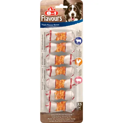 8in1 Triple Flavour Bones XS 7 stuks