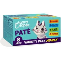 Edgard&Cooper Kattenvoer Adult Multipack Pate 8 x 85 gr