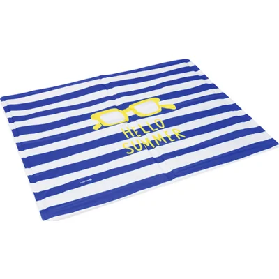 Beeztees Hello Summer Koelmat Blauw/Wit - 90x50 cm