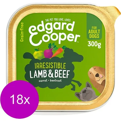 Edgard & Cooper hond Lam & Rund kuipje 18 x 300gr
