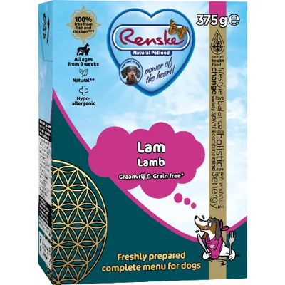 Renske vers hondenvoer lam graanvrij 375 gram