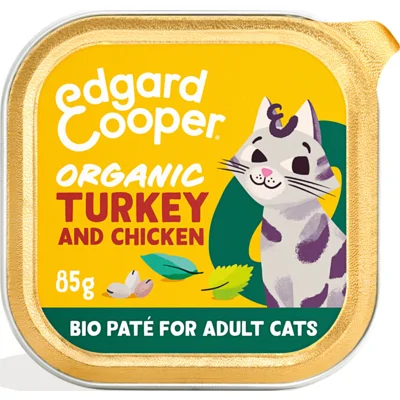 Edgard&Cooper Kattenvoer Adult Pate Biologische Kalkoen 85 gr