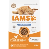 IAMS Kat Adult Sterilised - Overweight Kip 1,5 kg