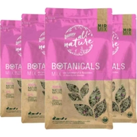 4x Bunny Nature Botanicals Konijnensnack Weegbree - Rozenbloesem 120 gr