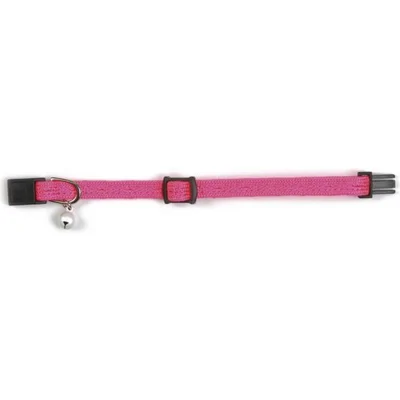 Beeztees Nylon Kittenhalsband - Fel Roze - 23 x 0,8 x 0,3 cm