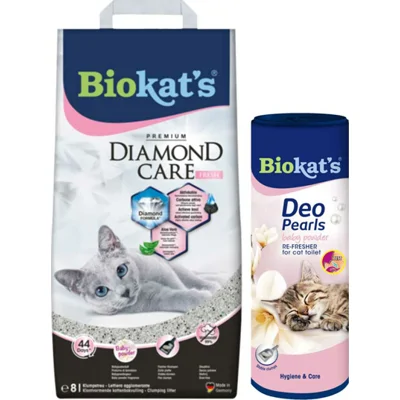 Biokat's Diamond Care Fresh & Deo Pearls Babypoeder Pakket