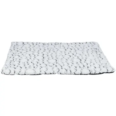 Trixie honden ligmat mila pluche wit / grijs 100x70 cm