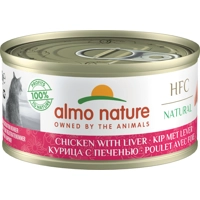 Almo Nature HFC Natural kip met lever natvoer kat (70 g) 12 x 70 g