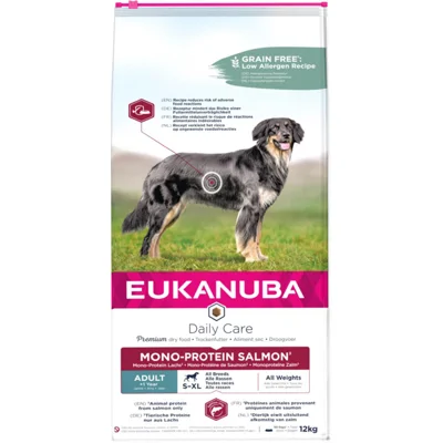 Eukanuba Daily Care Monoprotein zalm hondenvoer 12 kg
