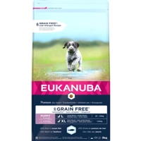 3x Eukanuba Puppy Graanvrij Large Hondenvoer Vis 3 kg