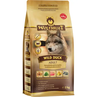 3x Wolfsblut Wild Duck Adult 2 kg
