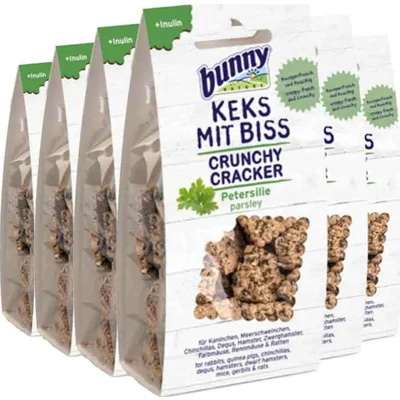 6x Bunny Nature Crunchy Cracker Peterselie 50 gr