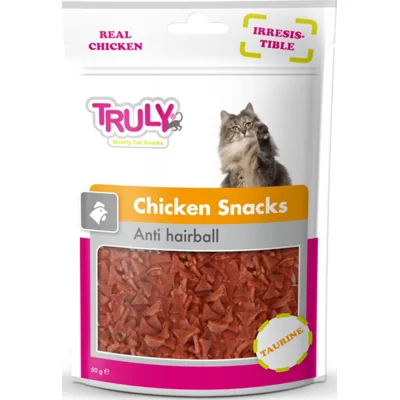 Truly Cat Snacks Anti-Haarbal met Kip 50 gr