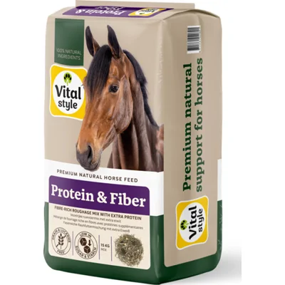 Vitalstyle Paardenvoer Ruwvoermix Protein&Fiber 15 kg
