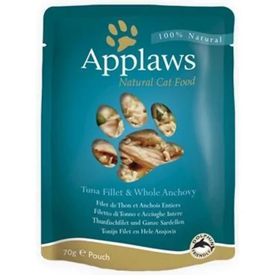 Applaws Cat - Tuna Fillet & Anchovy in Broth - 12 x 70 g